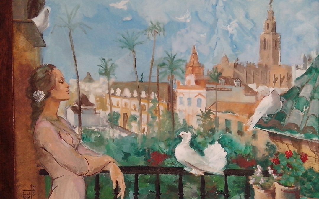 Sueños en una Azotea de Sevilla (boceto)