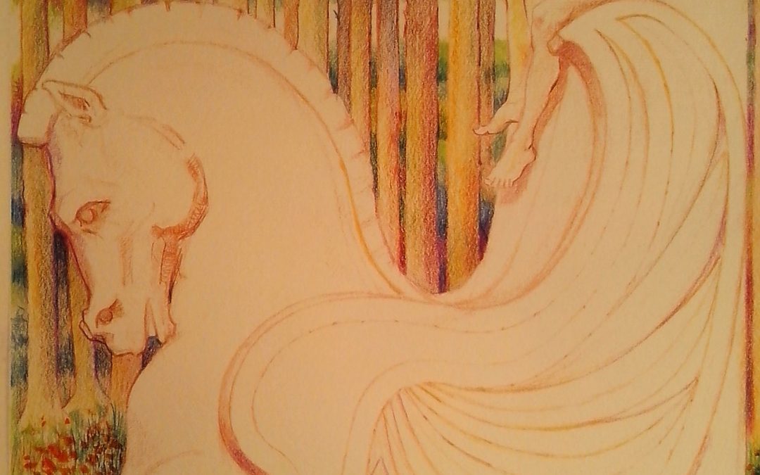 Fauno sobre un caballo de piedra, 2011