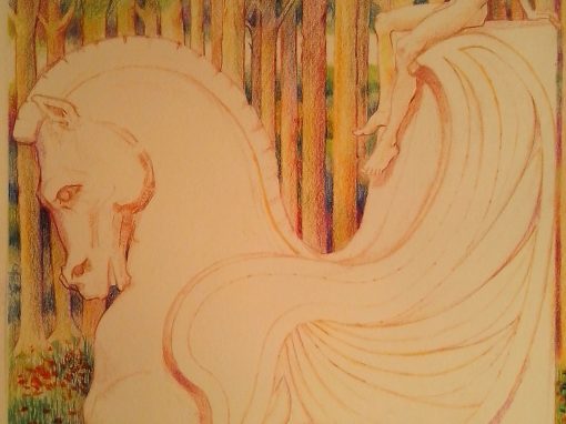 Fauno sobre un caballo de piedra, 2011